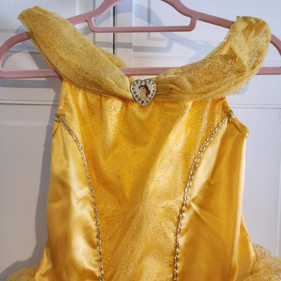 Girl's Authentic Deluxe Disney Belle Costume - Picture 3 of 8